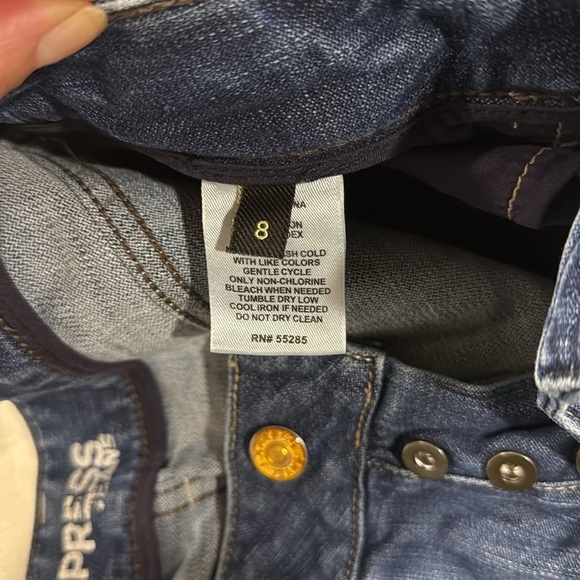 Express women’s crop button fly Jeans size 8 - Picture 7 of 9